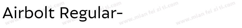 Airbolt Regular字体转换